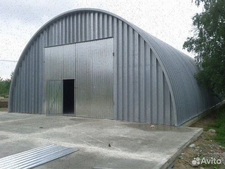 Ангар каркасный