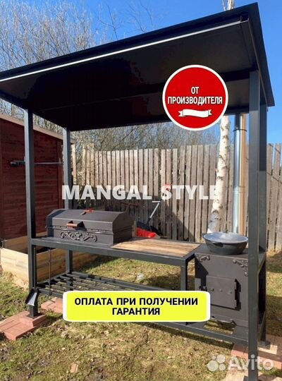 Мангал с крышей