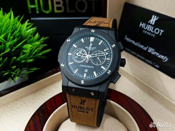 Топовые кварцевые мужские часы Hublot BIG bang