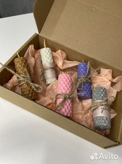 Набор свечей из вощины