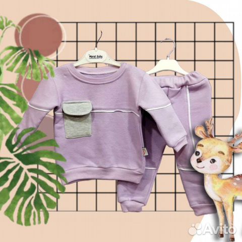 Костюм на флисе для девочки 92 размер