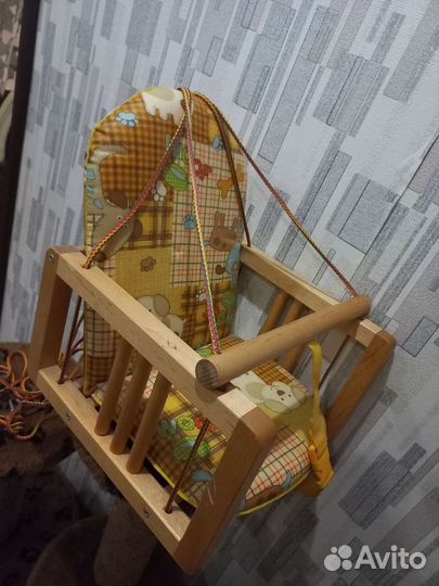 Детские деревянные качели