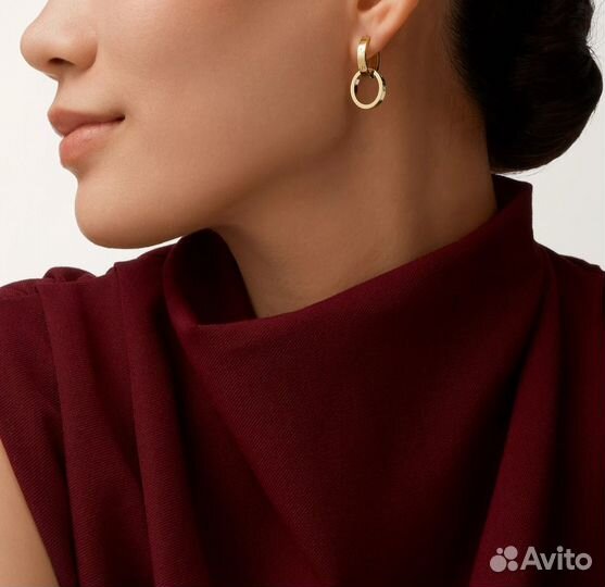 Золотые Серьги Cartier