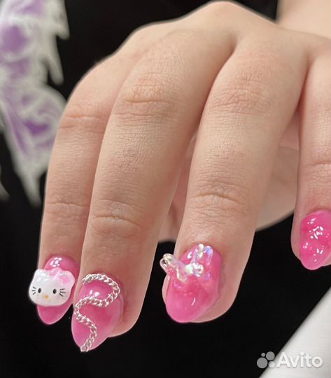 Маникюр наращивание ногтей