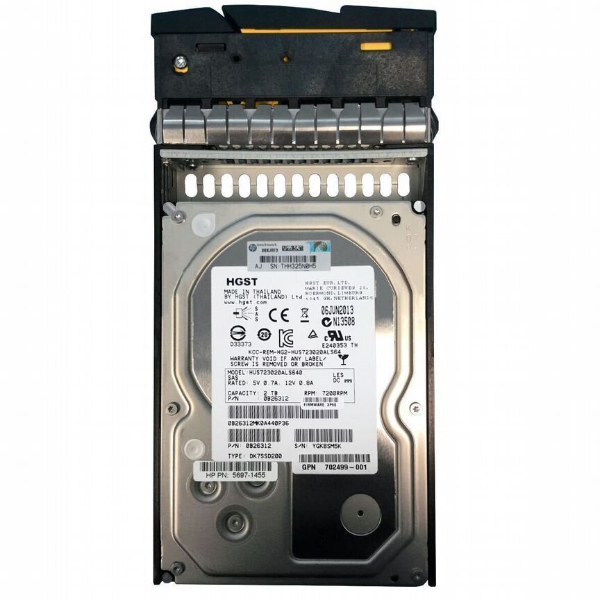 [HMRSK2000GBAS07K] Жесткий Диск Hp 2tb Qr499a Sas Hmrsk2000gbas07k