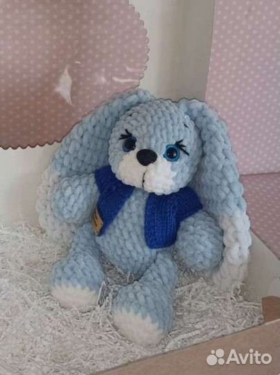 Мягкая игрушка заяц ручная работа