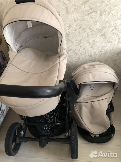 Коляска 2 в 1 эко кожа