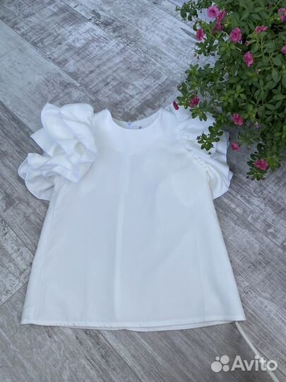 Блузка белая школьная Modish.brand