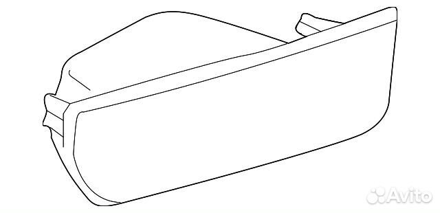 Световозвращатель бампера заднего правый\ MB Sprinter VW Crafter 06