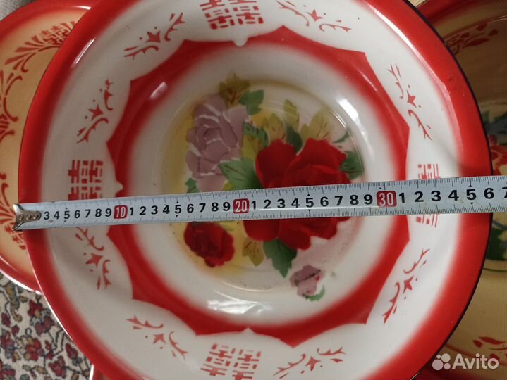 Тазик эмалированный Китай.Винтаж