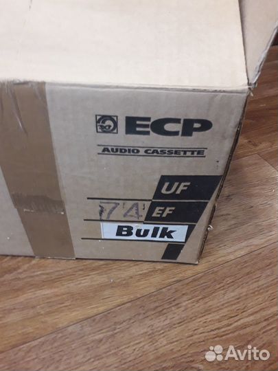 Аудиокассеты ECP EF74 bulk, новые, цена за 10 шт