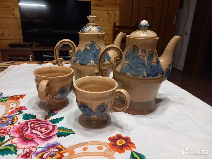 Набор посуды для дома и для дачи 2 кувшина 2 чашки