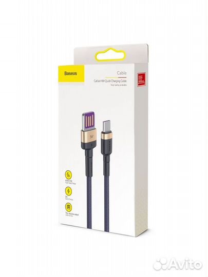 Кабель Baseus USB - USB Type-C Cafule HW 40w