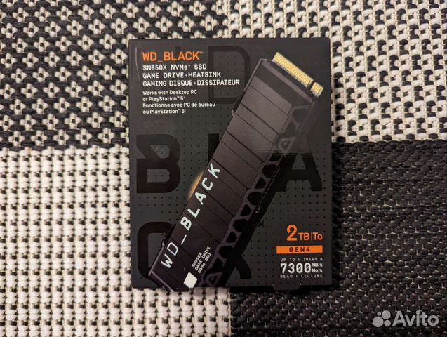SSD WD black SN850X 2Tb с радиатором купить в Москве | Электроника | Авито