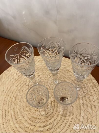 Хрустальные бокалы СССР