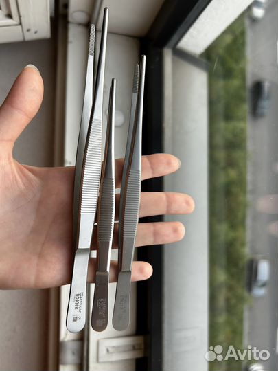 Пинцет анатомический Aesculap BD029R bd030r bd027r