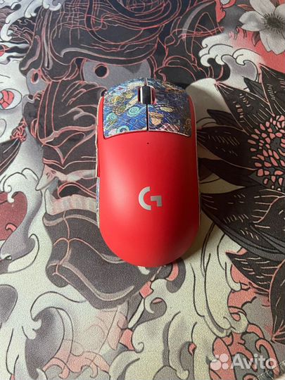 Logitech g pro x superlight red, мышка