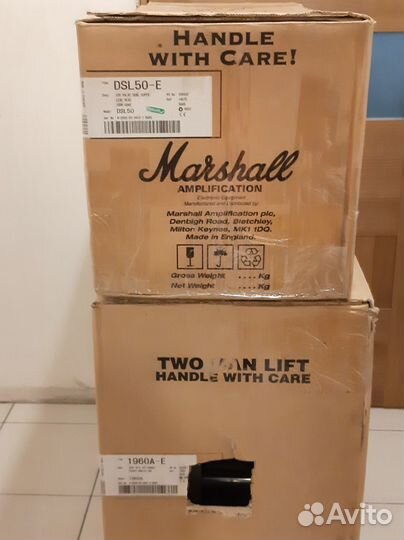 Marshall JCM 2000 dsl 50+кабинет 4х12 (green back)