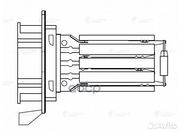 Резистор вентилятора отопителя LFR0997 luzar