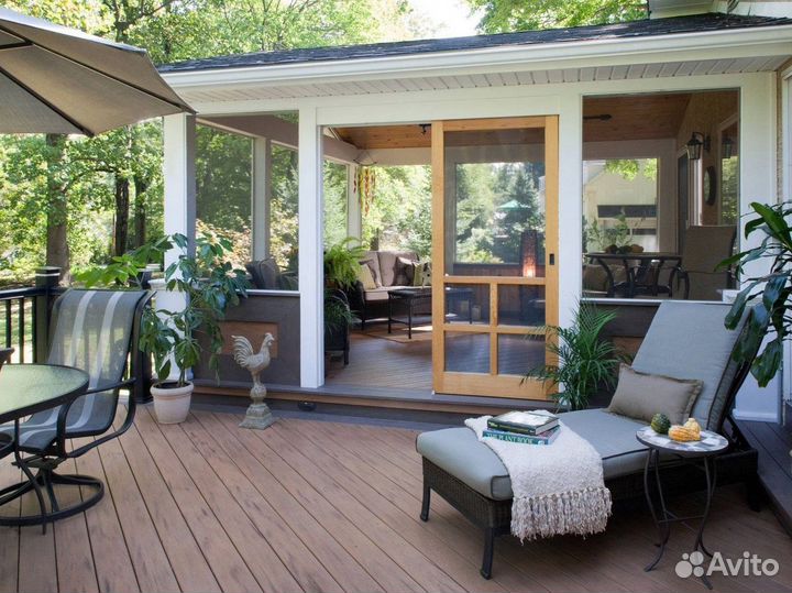 Строительство террас, веранд, пристроек