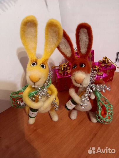 Игрушки валяные