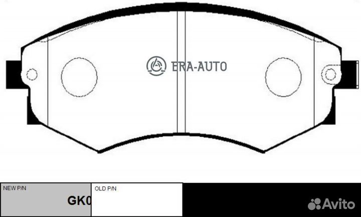 CTR GK0560 Колодки тормозные дисковые передние Dae