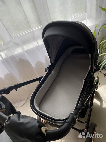 Коляска luxmom 608 3 в 1 эко-кожа