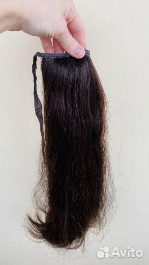 Шиньон из натуральных волос 55 см