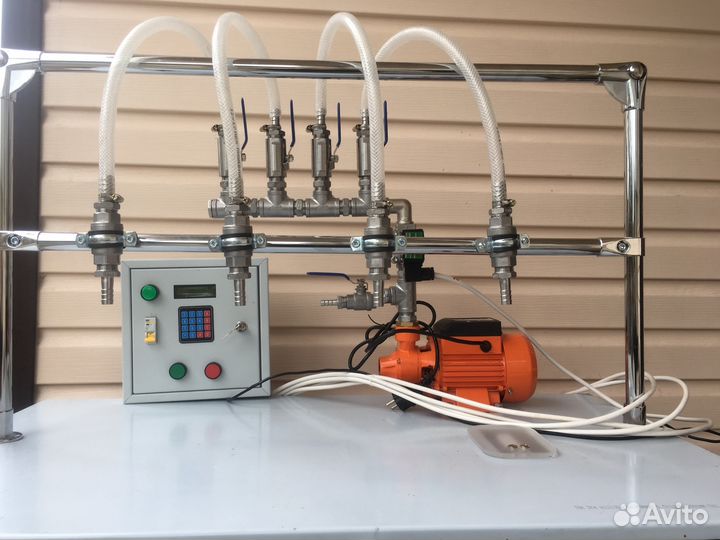 Оборудование полуавтомат розлива