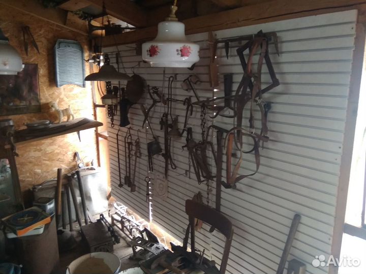 Утварь деревенская кованная инструмент Старинный