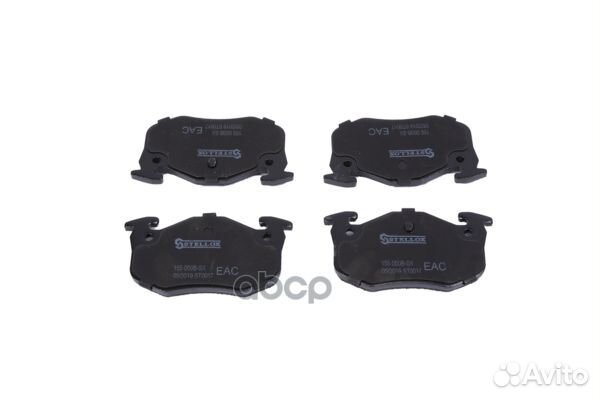 155 050B-SX колодки дисковые задние с антискр