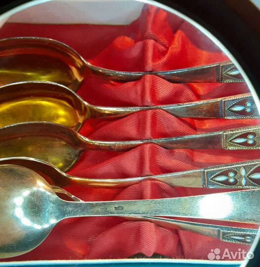 Серебряная чайная ложка СССР 875 проба