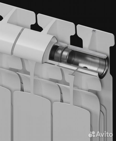 Радиатор биметаллический Rifar EcoBuild 300 6 сек