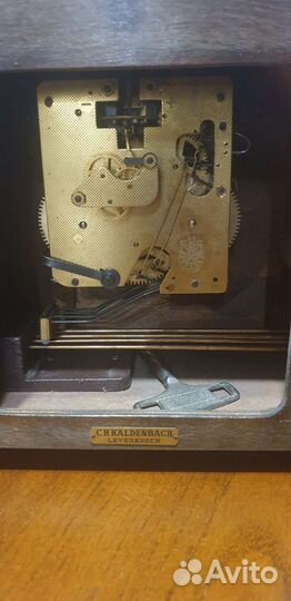 Каминные старинные часы с боем германия