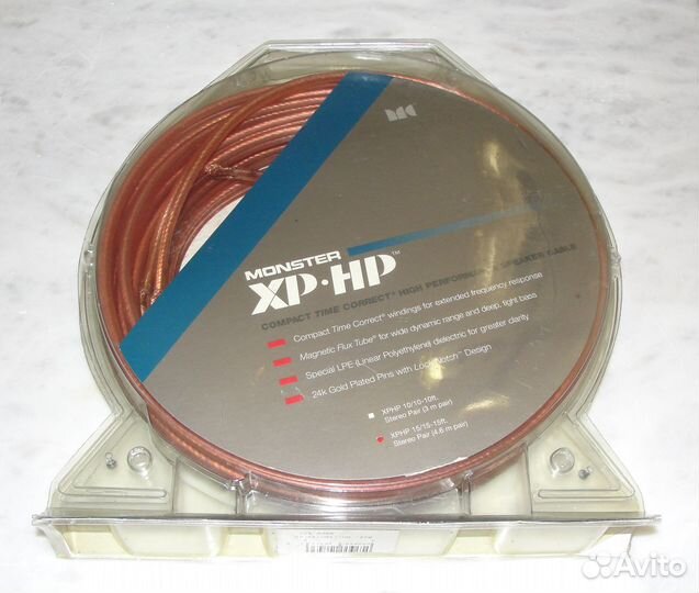Коробка от Monster Cable XP-HP