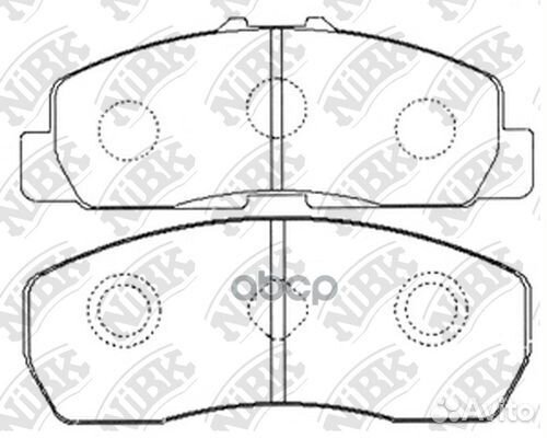 Колодки тормозные дисковые передние NiBK PN7433