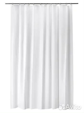 Бьерсен Штора для ванной белый из IKEA
