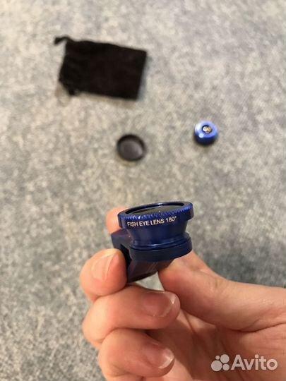 Монопод и Объективы макро и фишай для смартфона