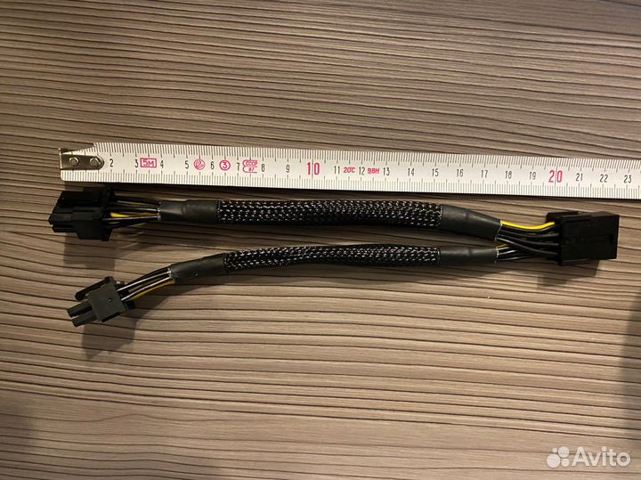 Переходник 8 pin на 2x8 (6+2) pin в оплетке