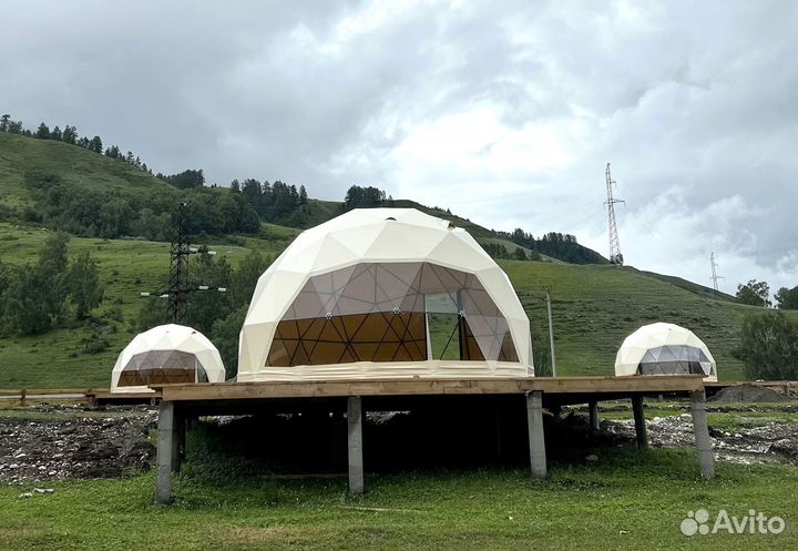 Купольный дом, шатер для глэмпинга 7 м