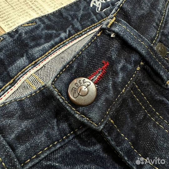 Мужские джинсы Boss selvage denim / Босс Селвидж Д