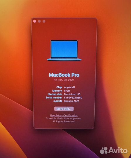 Apple macbook pro 13 m1 256