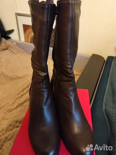 Полусапоги женские зимние натуральная кожа