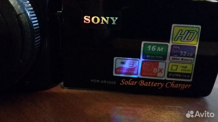 Видеокамера Sony блик