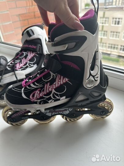 Роликовые коньки rollerblade раздвижные