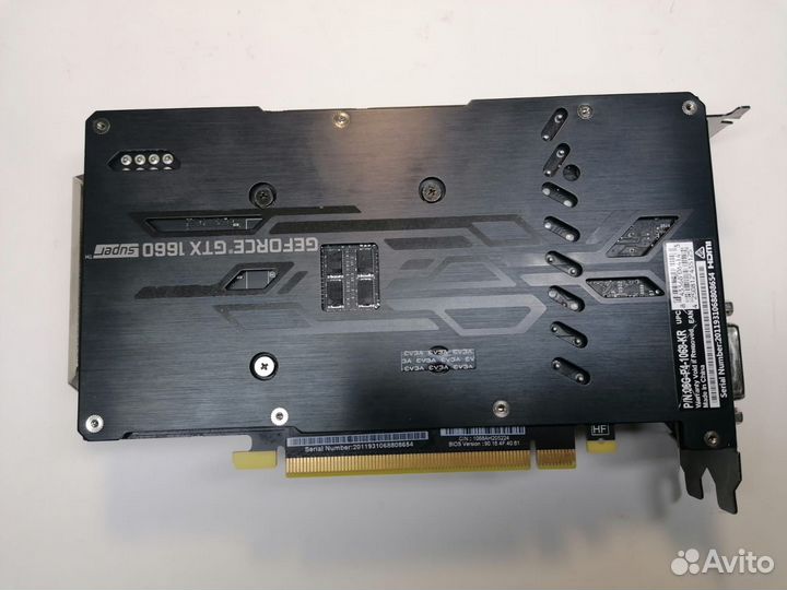Игровая видеокарта evga GTX 1660 super SC UG 6GB