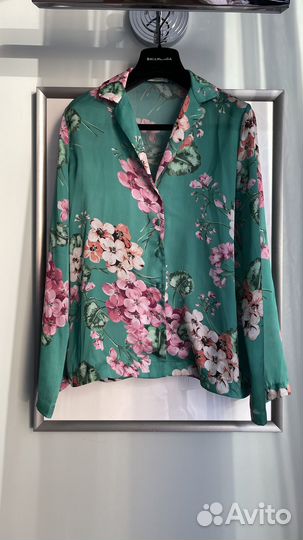 Блузка женская летняя Mango с цветами размер S