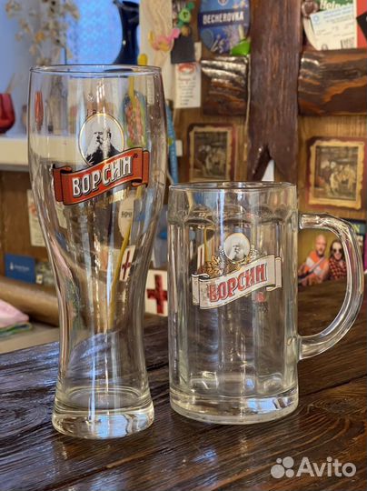 Стаканы и кружки для пива
