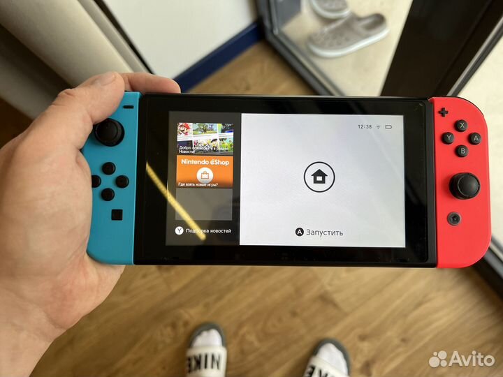 Nintendo Switch rev1 с Ведьмак 3, Mario Kard