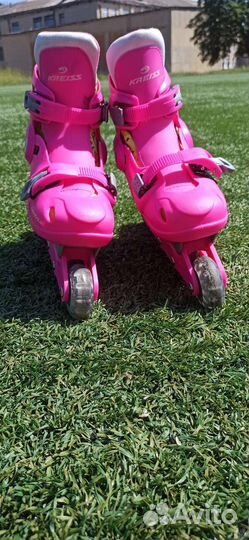 Роликовые коньки детские раздвижные, размер 34-37